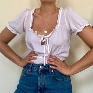 White Vintage Inspired Top